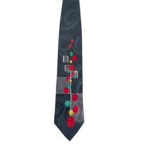 Abstract Geometric Silk Tie